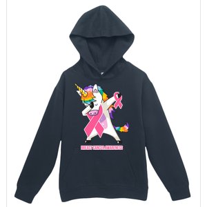 inspirational Breast Cancer Awareness Unicorn Urban Pullover Hoodie