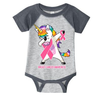 inspirational Breast Cancer Awareness Unicorn Infant Baby Jersey Bodysuit