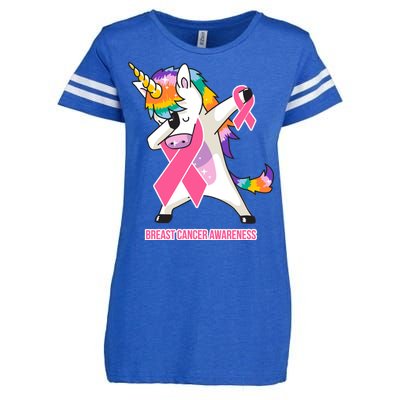 inspirational Breast Cancer Awareness Unicorn Enza Ladies Jersey Football T-Shirt