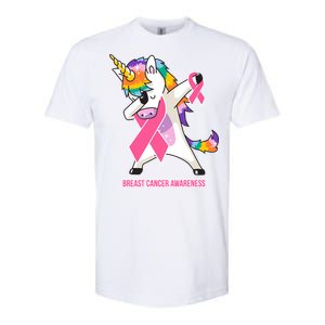 inspirational Breast Cancer Awareness Unicorn Softstyle CVC T-Shirt