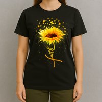 Inspirational Faith Sunflower & Butterflies T-Shirt
