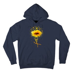 Inspirational Faith Sunflower & Butterflies Hoodie