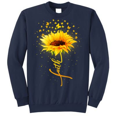 Inspirational Faith Sunflower & Butterflies Sweatshirt