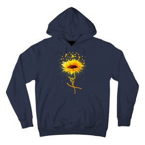 Inspirational Faith Sunflower & Butterflies Tall Hoodie