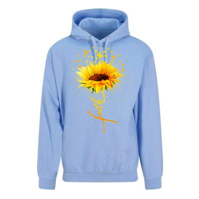 Inspirational Faith Sunflower & Butterflies Unisex Surf Hoodie