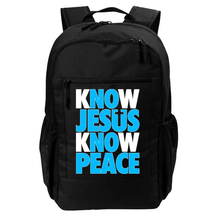 Inspirational Know Jesus Know Peace Backpack