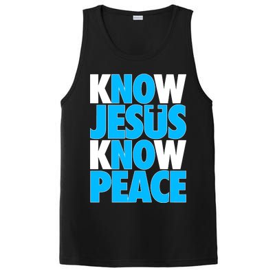 Inspirational Know Jesus Know Peace PosiCharge Competitor Tank