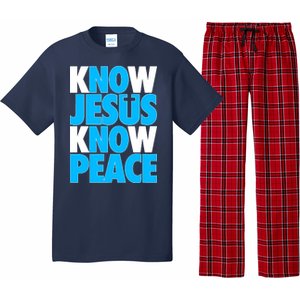 Inspirational Know Jesus Know Peace Pajama Set