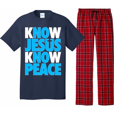 Inspirational Know Jesus Know Peace Pajama Set