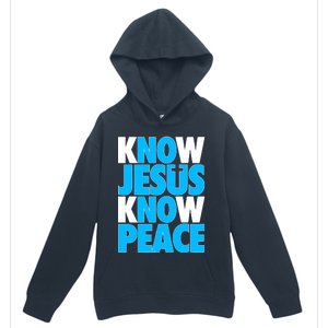 Inspirational Know Jesus Know Peace Urban Pullover Hoodie