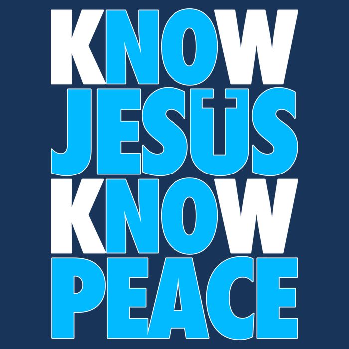 Inspirational Know Jesus Know Peace Tie-Dye T-Shirt