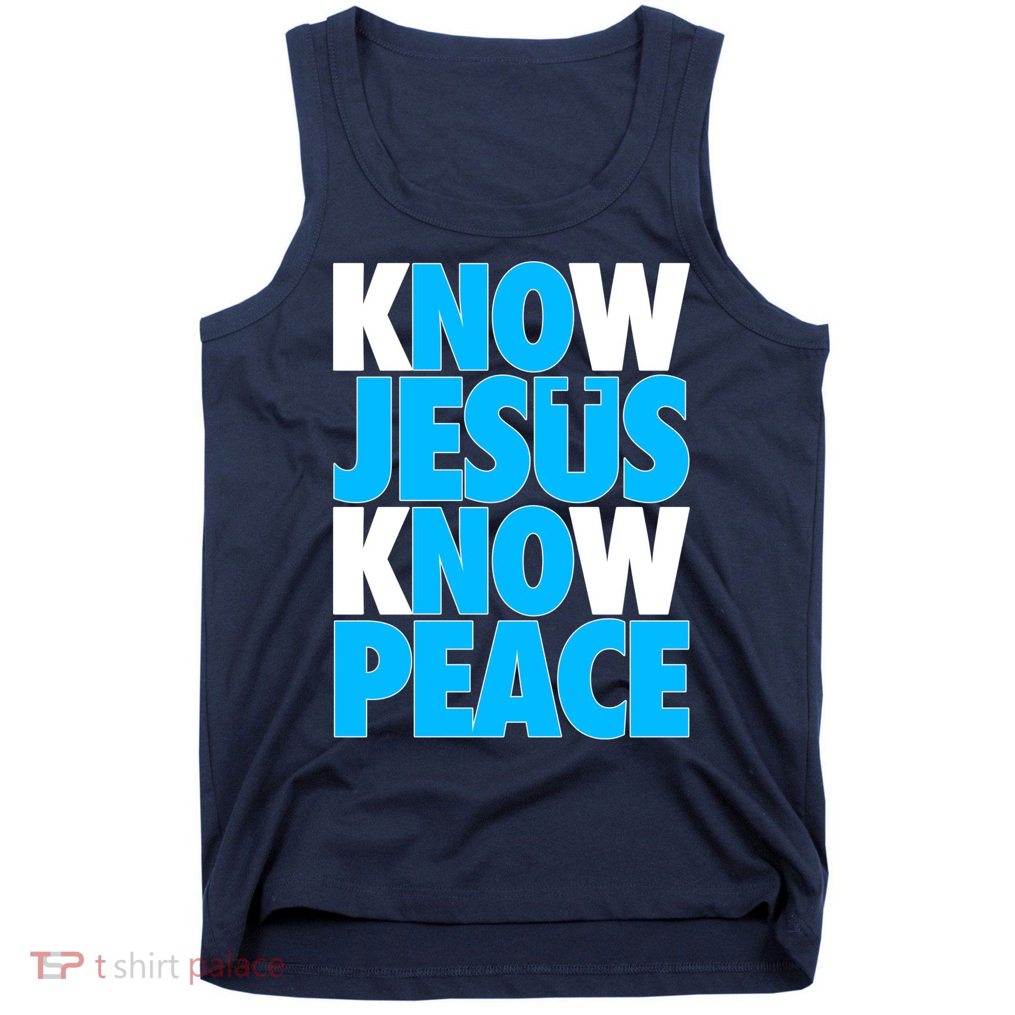 Inspirational Know Jesus Know Peace Tank Top