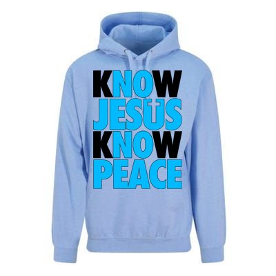 Inspirational Know Jesus Know Peace Unisex Surf Hoodie