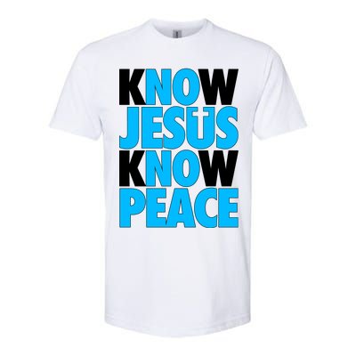 Inspirational Know Jesus Know Peace Softstyle® CVC T-Shirt