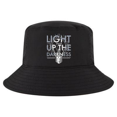 Inspirational Light Up The Darkness John 8:12 Cool Comfort Performance Bucket Hat