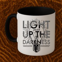 Inspirational Light Up The Darkness John 8:12 Mug