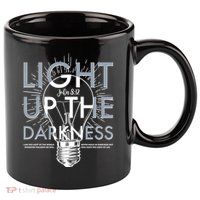 Inspirational Light Up The Darkness John 8:12 11oz C Handle Ceramic Mug