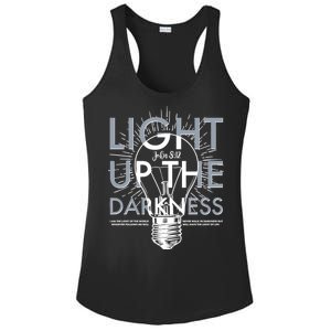 Inspirational Light Up The Darkness John 8:12 Ladies PosiCharge Competitor Racerback Tank