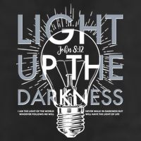 Inspirational Light Up The Darkness John 8:12 Golf Towel