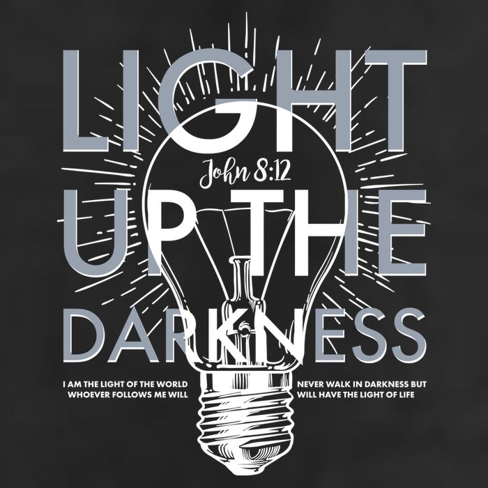 Inspirational Light Up The Darkness John 8:12 Golf Towel