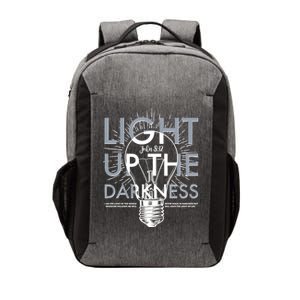 Inspirational Light Up The Darkness John 8:12 Vector Backpack