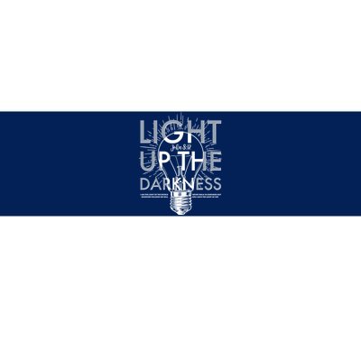 Inspirational Light Up The Darkness John 8:12 Bumper Sticker