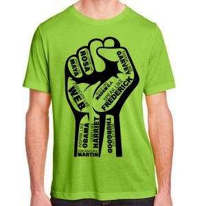 Inspirational People Black History Month Fist Adult ChromaSoft Performance T-Shirt