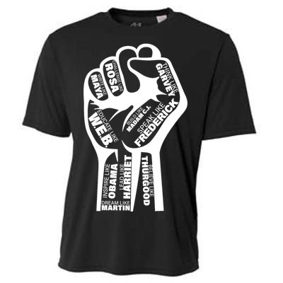 Inspirational People Black History Month Fist Cooling Performance Crew T-Shirt