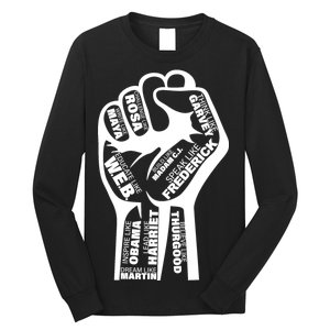 Inspirational People Black History Month Fist Long Sleeve Shirt