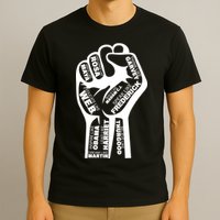 Inspirational People Black History Month Fist T-Shirt