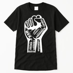 Inspirational People Black History Month Fist Tall T-Shirt