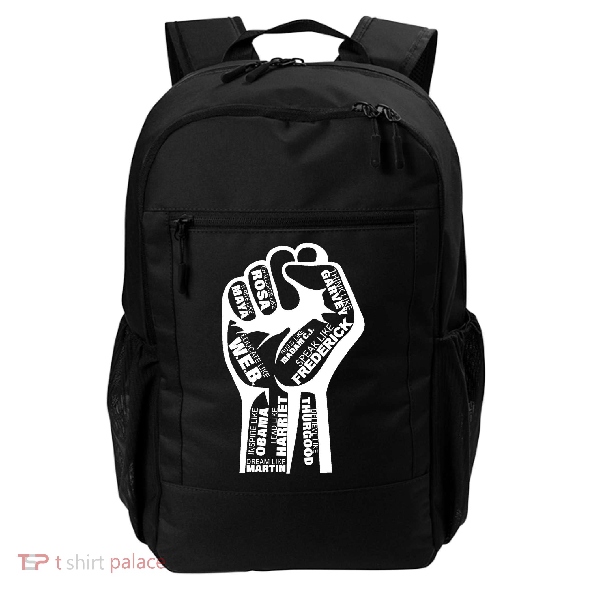 Inspirational People Black History Month Fist Daily Commute Backpack
