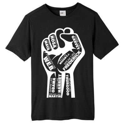 Inspirational People Black History Month Fist Tall Fusion ChromaSoft Performance T-Shirt