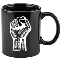 Inspirational People Black History Month Fist 11oz C Handle Ceramic Mug