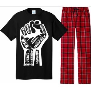 Inspirational People Black History Month Fist Pajama Set