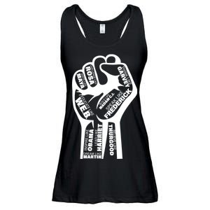 Inspirational People Black History Month Fist Ladies Essential Flowy Tank