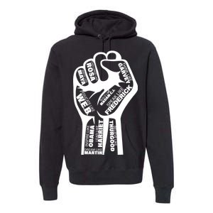 Inspirational People Black History Month Fist Premium Hoodie