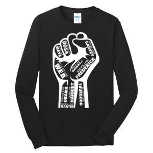 Inspirational People Black History Month Fist Tall Long Sleeve T-Shirt