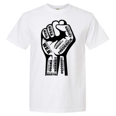 Inspirational People Black History Month Fist Garment-Dyed Heavyweight T-Shirt