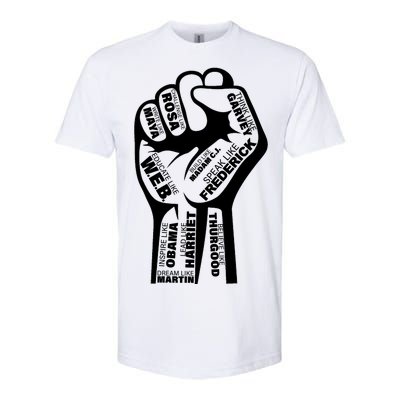 Inspirational People Black History Month Fist Softstyle CVC T-Shirt