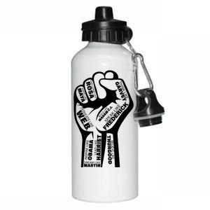 Inspirational People Black History Month Fist Aluminum Water Bottle 