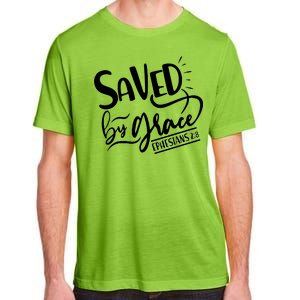 Inspirational Saved by Grace Ephesians 2:8 Adult ChromaSoft Performance T-Shirt