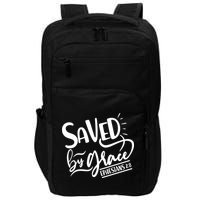 Inspirational Saved by Grace Ephesians 2:8 Impact Tech Backpack