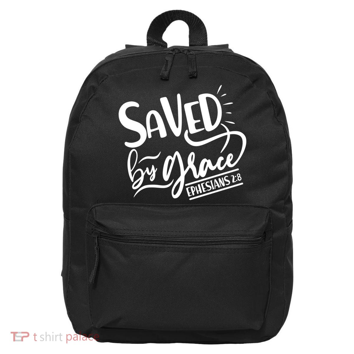 Inspirational Saved by Grace Ephesians 2:8 16 in Basic Backpack