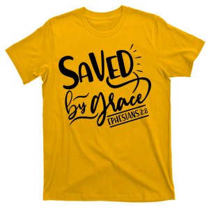 Inspirational Saved by Grace Ephesians 2:8 T-Shirt