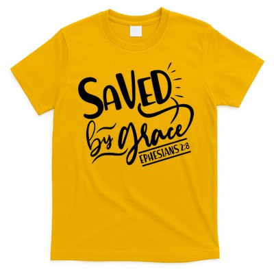 Inspirational Saved by Grace Ephesians 2:8 T-Shirt