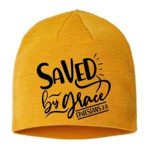 Inspirational Saved by Grace Ephesians 2:8 Sustainable Beanie