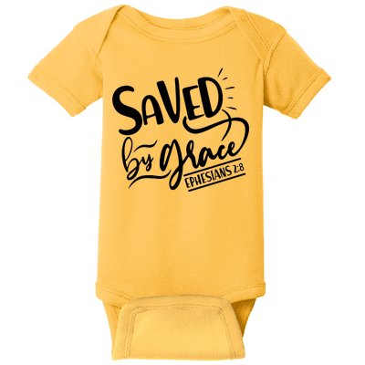 Inspirational Saved by Grace Ephesians 2:8 Baby Bodysuit