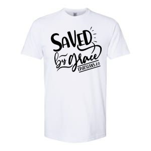 Inspirational Saved by Grace Ephesians 2:8 Softstyle CVC T-Shirt