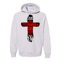 Inspirational The Power Of God Cross Romans 1:16 Premium Hoodie